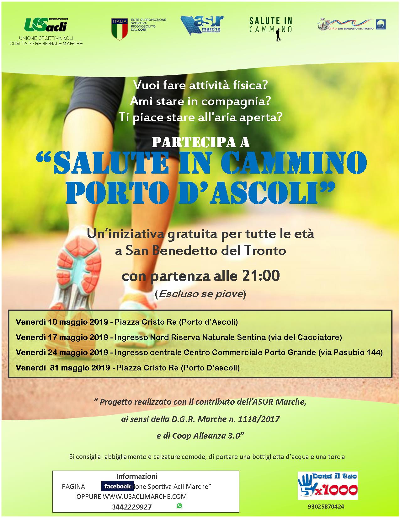 Il 10 maggio riprende “Sport senza età” a Porto d’Ascoli